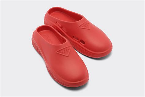 prada foam shoes|Prada foam rubber mule shoes.